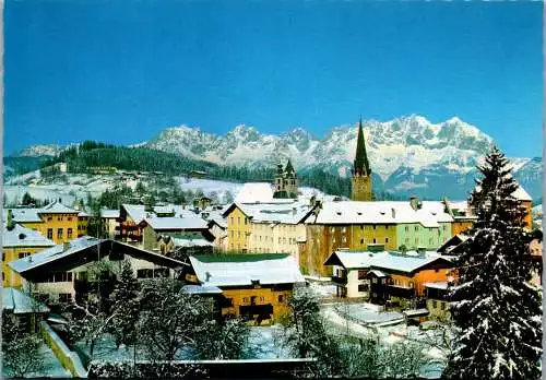 47523 - Tirol - Kitzbühel , mit Wildem Kaiser und Schloß Lebenberg - nicht gelaufen