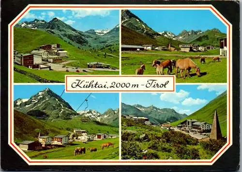 47541 - Tirol - Kühtai , Mehrbildkarte , Flugpost - gelaufen 1986