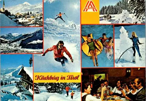47556 - Tirol - Kirchberg , Kitzbüheler Alpen , Mehrbildkarte - gelaufen 1981