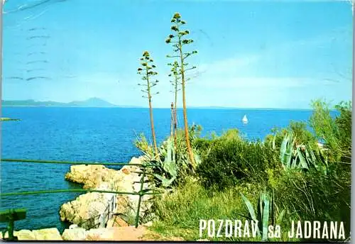 47580 - Kroatien - Jadranovo , Panorama - gelaufen 1980