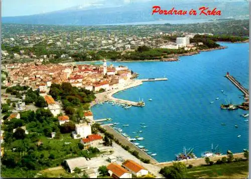 47596 - Kroatien - Krk , Panorama - gelaufen 1975