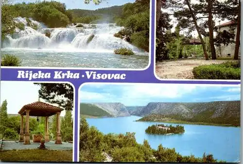 47610 - Kroatien - Rijeka , Krka Visovac - gelaufen 1983