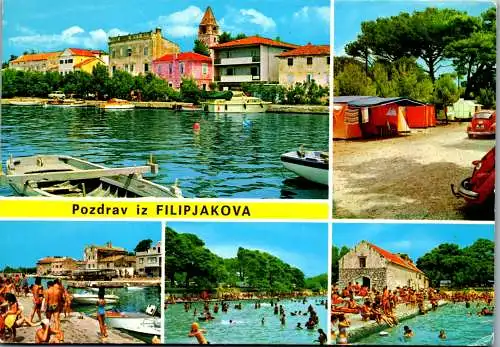 47613 - Kroatien - Filip Jakov , Filipjakov , Pozdrav iz Filipjakova , Mehrbildkarte - gelaufen 1978