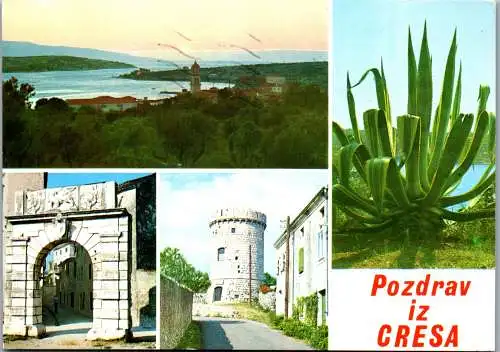 47614 - Kroatien - Cres , Pozdrav iz Cresa , Mehrbildkarte - gelaufen 1984