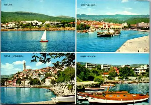 47621 - Kroatien - Selce , Crikvenice , Novi Vinodol , Kraljevica - gelaufen 1969
