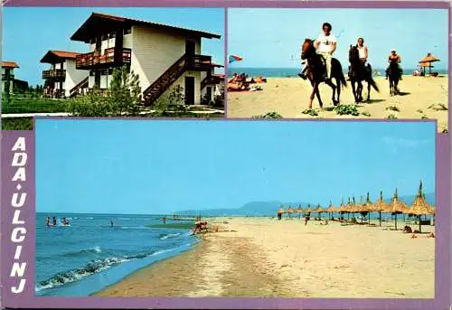 47622 - Montenegro - Ada Ulcinj , Strand , Mehrbildkarte - gelaufen 1982