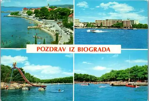 47638 - Kroatien - Biograd , Mehrbildkarte - gelaufen 1977