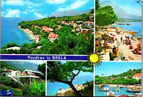 47643 - Kroatien - Brela , Mehrbildkarte - gelaufen 1983