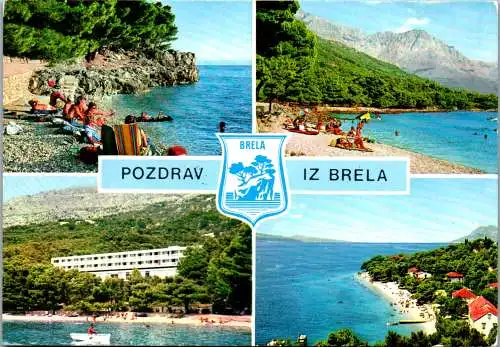 47644 - Kroatien - Brela , Mehrbildkarte - gelaufen 1981