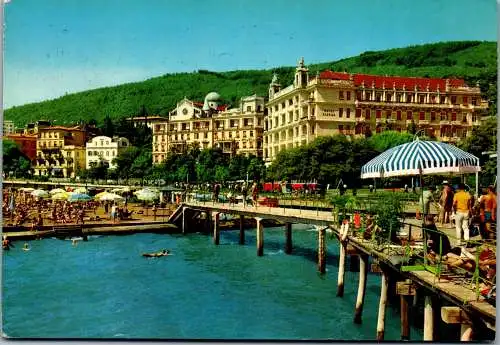 47656 - Kroatien - Opatija , Panorama - gelaufen 1965