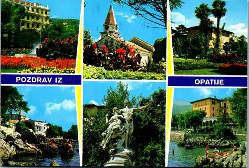 47663 - Kroatien - Opatija , Mehrbildkarte - gelaufen 1984