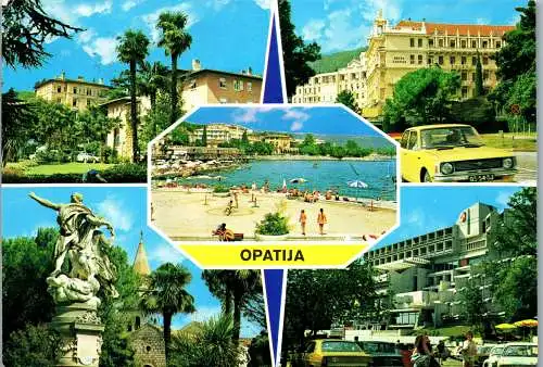 47664 - Kroatien - Opatija , Mehrbildkarte - gelaufen 1984