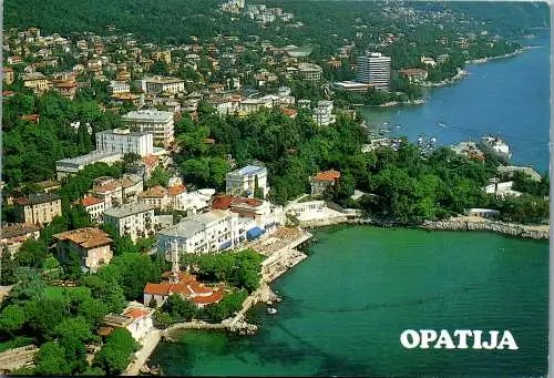 47671 - Kroatien - Opatija , Panorama - gelaufen 1991
