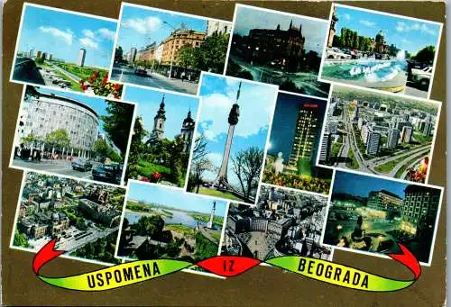 47673 - Serbien - Belgrad , Mehrbildkarte - gelaufen 1983