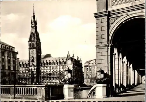 47676 - Deutschland - Hamburg , Rathaus - gelaufen 1956