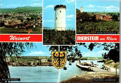 47687 - Deutschland - Nierstein , am Rhein , Weinort , Schwabsburg , Rheinfähre Landskrone - gelaufen 1981