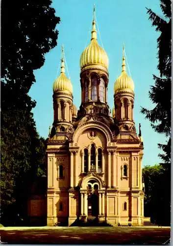 47700 - Deutschland - Wiesbaden , Griechische Kapelle - gelaufen 1972