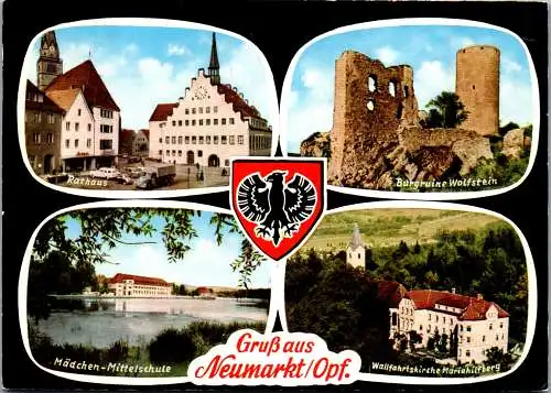 47707 - Deutschland - Neumarkt , Opf. , Rathaus , Mädchen Mittelschule , Ruine Wolfstein , Mariahilfberg - gel. 1982