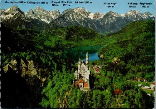 47712 - Deutschland - Schwangau , Königsschloß Neuschwanstein , Alpsee , Hohenschwangau - nicht gelaufen