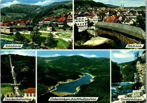 47716 - Deutschland - Forbach , im Murgtal , Kurhaus , Brettfelsen , Schwarzenbachtalsperre - gelaufen 1975