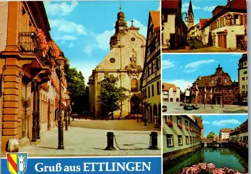 47719 - Deutschland - Ettlingen , Mehrbildkarte - gelaufen 1982