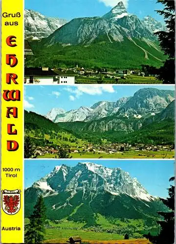 47722 - Tirol - Ehrwald , Mehrbildkarte , Panorama - gelaufen 1982