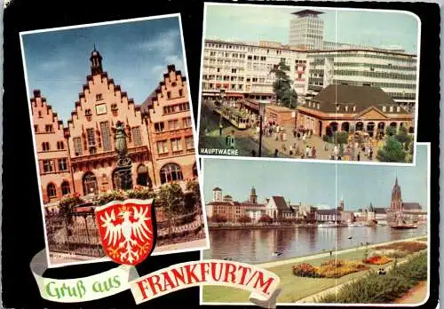 47726 - Deutschland - Frankfurt a. Main , Hauptwache , Römer - gelaufen 1968