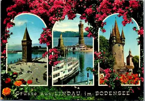 47735 - Deutschland - Lindau , Bodensee , Mehrbildkarte - gelaufen 1972