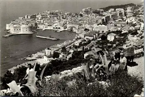 47744 - Kroatien - Dubrovnik , Panorama - gelaufen 1966