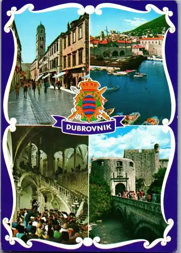 47762 - Kroatien - Dubrovnik , Mehrbildkarte - gelaufen 1982