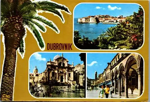 47763 - Kroatien - Dubrovnik , Mehrbildkarte - gelaufen 1982