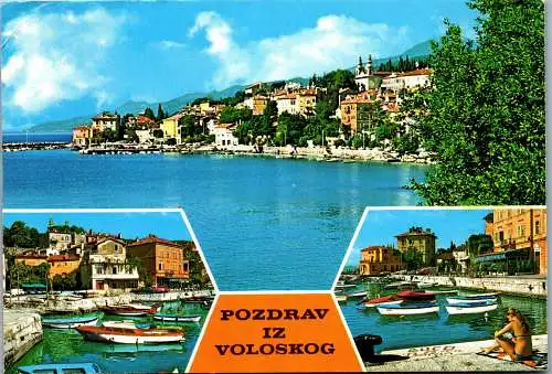 47766 - Kroatien - Volosko , Opatija , Pozdrav iz Voloskog , Mehrbildkarte - gelaufen 1984