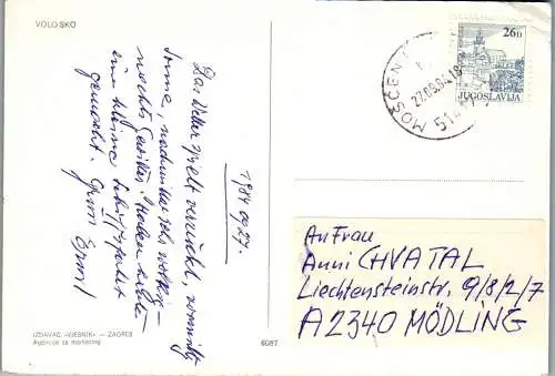 47766 - Kroatien - Volosko , Opatija , Pozdrav iz Voloskog , Mehrbildkarte - gelaufen 1984