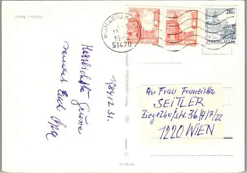 47775 - Kroatien - Kataro , Umag - gelaufen 1984