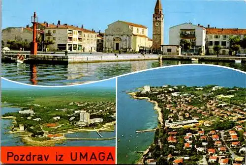 47776 - Kroatien - Umag , Mehrbildkarte - gelaufen 1984