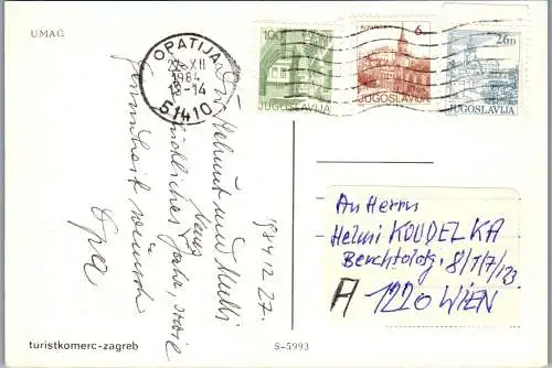 47777 - Kroatien - Umag , Mehrbildkarte - gelaufen 1984