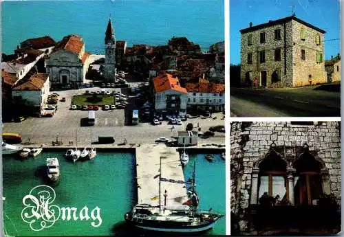 47779 - Kroatien - Umag , Mehrbildkarte - gelaufen 1985