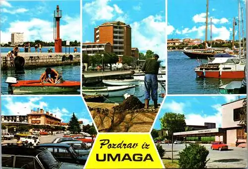 47785 - Kroatien - Umag , Pozdrav iz Umaga , Mehrbildkarte - gelaufen 1980