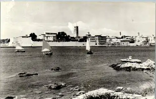 47797 - Kroatien - Rab , Panorama , l. beschädigt - gelaufen 1965