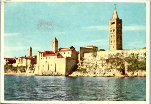 47801 - Kroatien - Rab , Panorama - gelaufen 1963