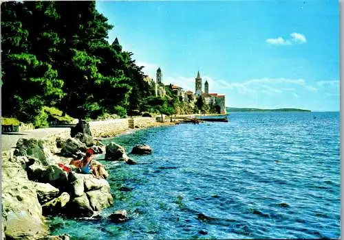 47805 - Kroatien - Rab , Ansicht - gelaufen 1975