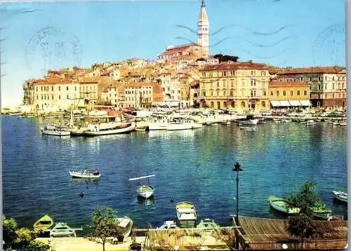 47814 - Kroatien - Rovinj , Ansicht Altstadt - gelaufen 1981