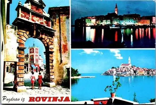 47815 - Kroatien - Rovinj , Pozdrav iz Rovinja , Mehrbildkarte - gelaufen 1982