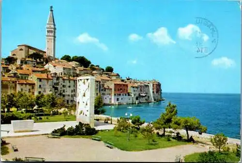 47819 - Kroatien - Rovinj , Panorama - gelaufen 1982