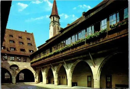 47860 - Deutschland - Nürnberg , Heilig Geist Spital , Innenhof - nicht gelaufen