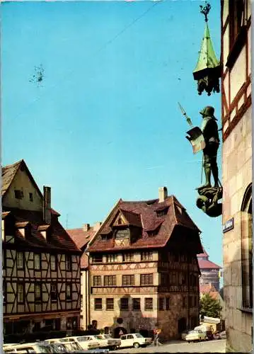 47869 - Deutschland - Nürnberg , Am Albrecht Dürer Haus - gelaufen 1972