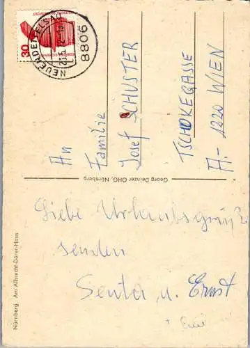 47869 - Deutschland - Nürnberg , Am Albrecht Dürer Haus - gelaufen 1972