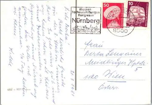 47873 - Deutschland - Nürnberg , Königstrasse , Henkersteg , Lorenzkirche , Mehrbildkarte - gelaufen 1981