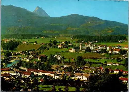 47877 - Oberösterreich - Scharnstein , mit dem Traunstein - gelaufen 1972