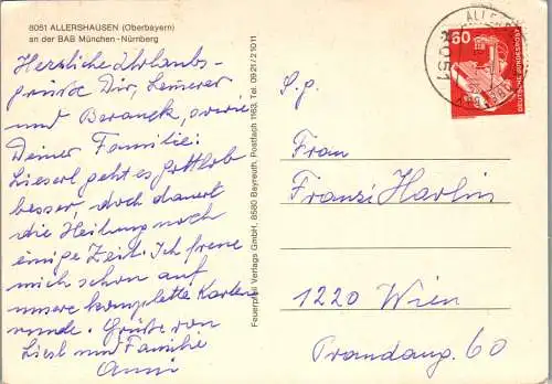 47881 - Deutschland - Allershausen , an der BAB München - Nürnberg , Mehrbildkarte - gelaufen 1979